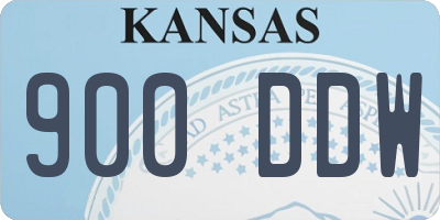 KS license plate 900DDW