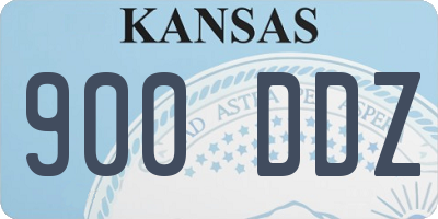 KS license plate 900DDZ