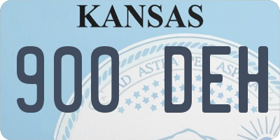 KS license plate 900DEH