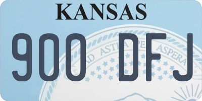 KS license plate 900DFJ