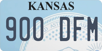 KS license plate 900DFM