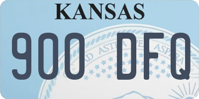 KS license plate 900DFQ