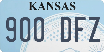 KS license plate 900DFZ