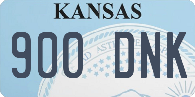 KS license plate 900DNK