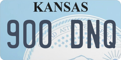 KS license plate 900DNQ