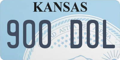 KS license plate 900DOL