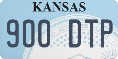 KS license plate 900DTP