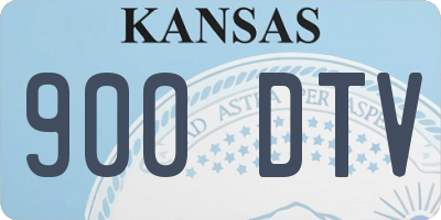 KS license plate 900DTV