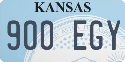 KS license plate 900EGY