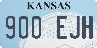 KS license plate 900EJH