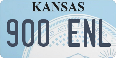 KS license plate 900ENL