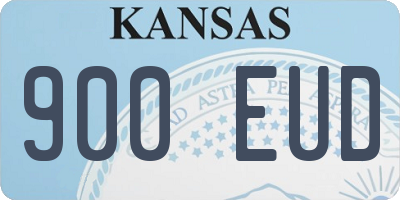KS license plate 900EUD
