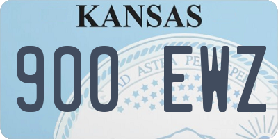 KS license plate 900EWZ