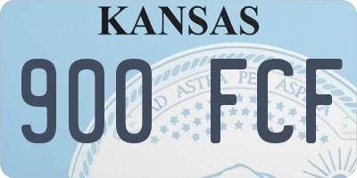 KS license plate 900FCF