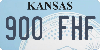 KS license plate 900FHF