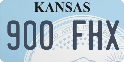 KS license plate 900FHX