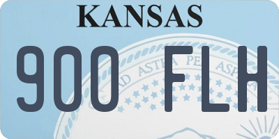 KS license plate 900FLH
