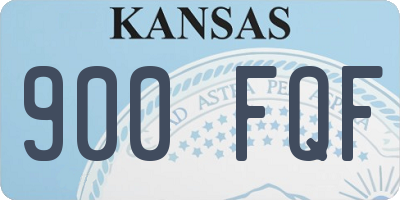 KS license plate 900FQF