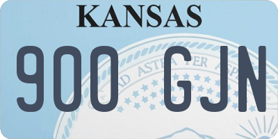 KS license plate 900GJN