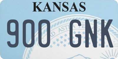 KS license plate 900GNK