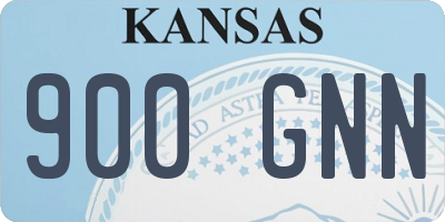 KS license plate 900GNN