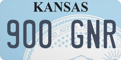 KS license plate 900GNR