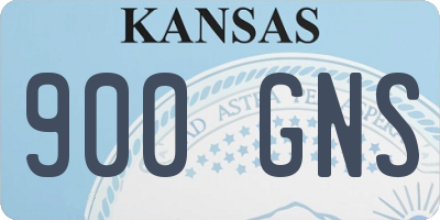 KS license plate 900GNS