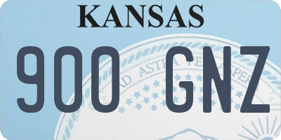 KS license plate 900GNZ