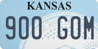 KS license plate 900GOM