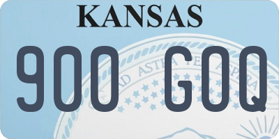KS license plate 900GOQ