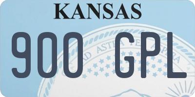 KS license plate 900GPL