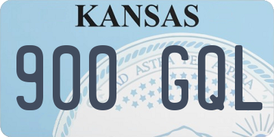 KS license plate 900GQL