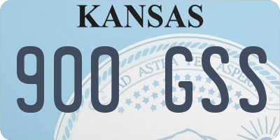 KS license plate 900GSS