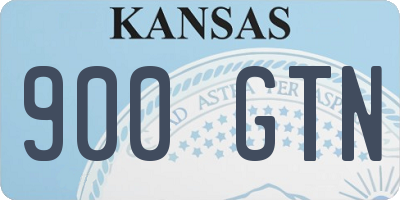 KS license plate 900GTN