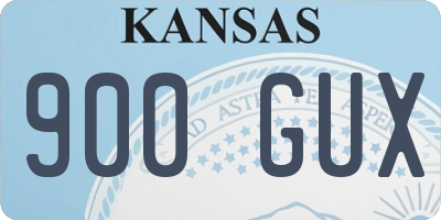 KS license plate 900GUX