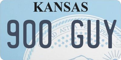 KS license plate 900GUY