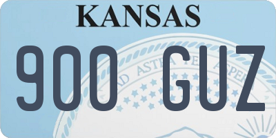 KS license plate 900GUZ