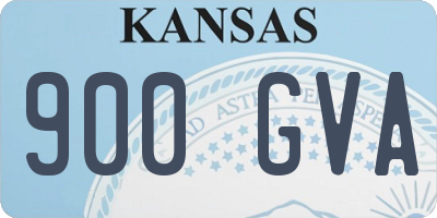 KS license plate 900GVA