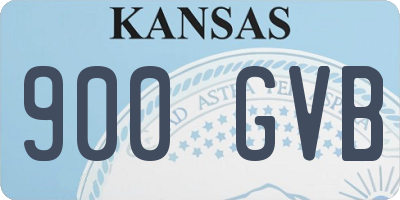 KS license plate 900GVB