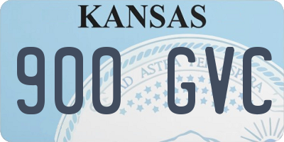 KS license plate 900GVC