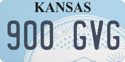 KS license plate 900GVG