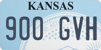 KS license plate 900GVH