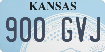 KS license plate 900GVJ