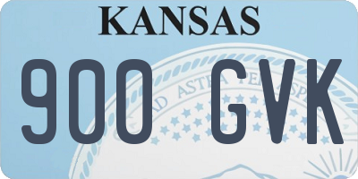 KS license plate 900GVK