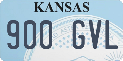 KS license plate 900GVL