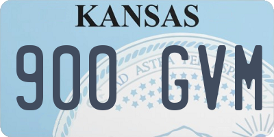 KS license plate 900GVM
