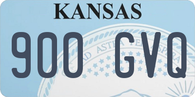 KS license plate 900GVQ