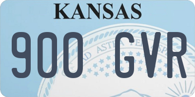 KS license plate 900GVR
