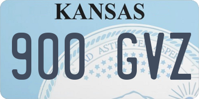 KS license plate 900GVZ