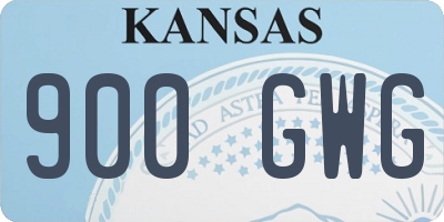 KS license plate 900GWG